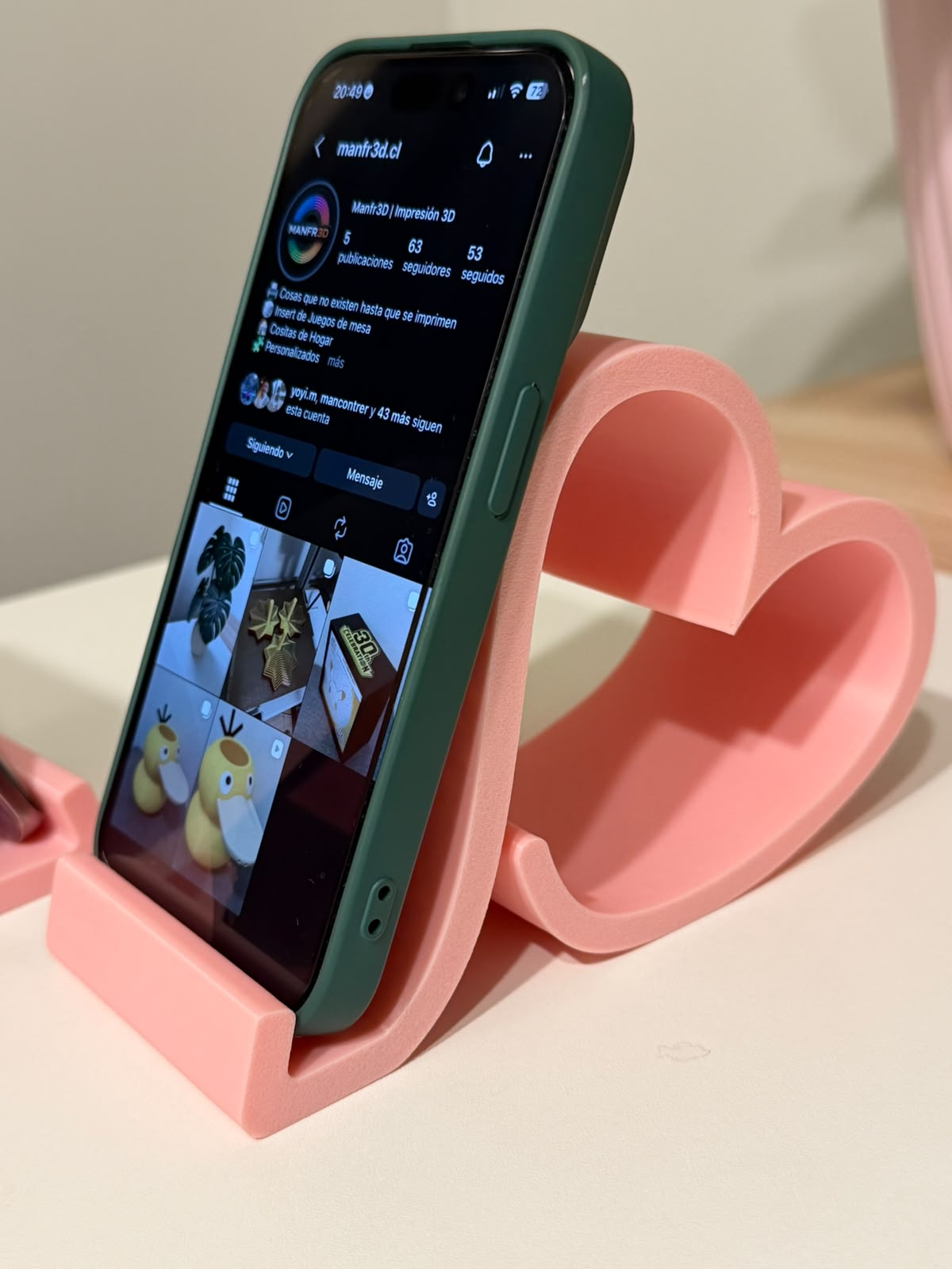 Soporte Celular Corazon